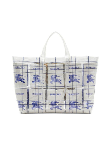 Transparent Design Shopper Bag with Logo Tag