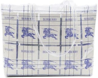 TRANSPARENT DESIGN LOGO TAG BAG