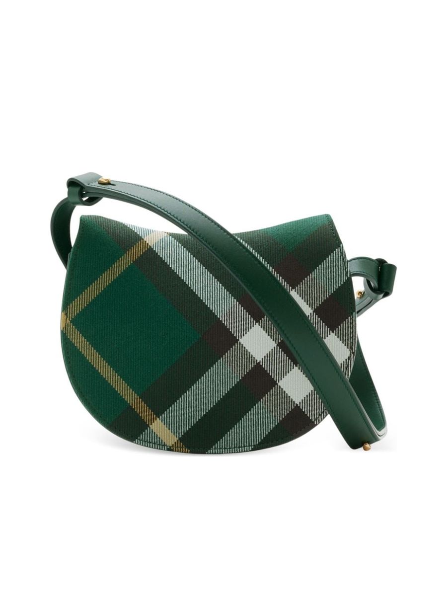 Vintage Check Pattern Shoulder Strap Bag