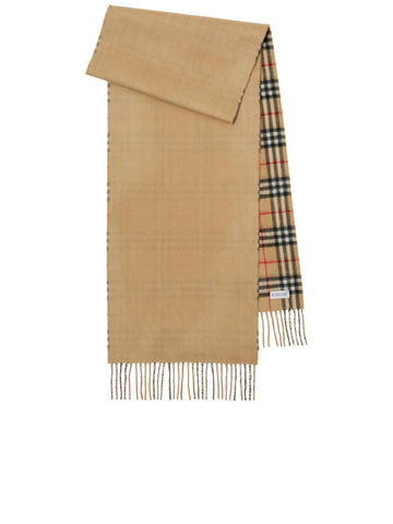 Reversible Mini Logo Cashmere Wrap