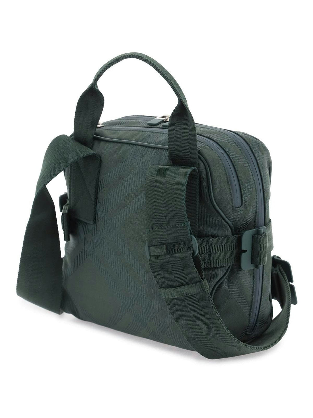 Check Jacquard Crossbody Bag