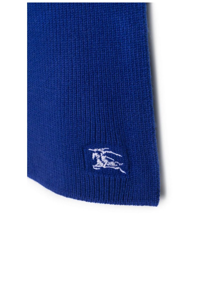 Cashmere Ribbed Knit Scarf