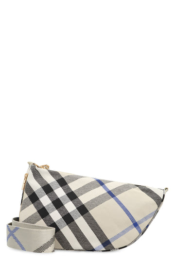 MEDIUM SHIELD BAG WITH CHECK PATTERN