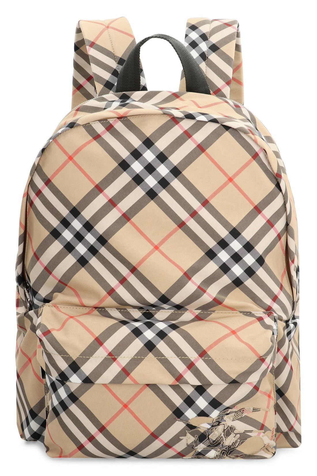 Check Nylon Backpack
