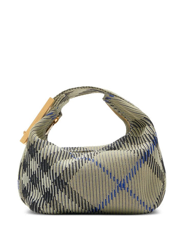 CHECK NYLON MINI HANDBAG