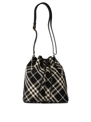 "MEDIUM CHECK" BUCKET BAG