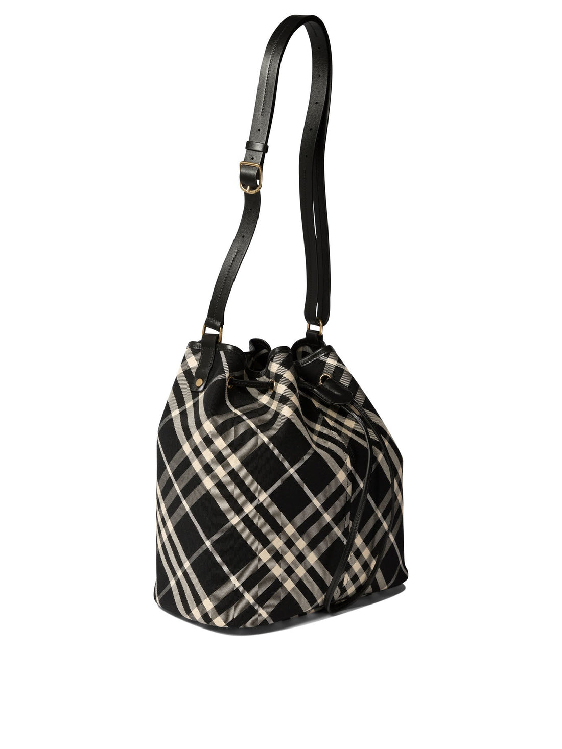 "MEDIUM CHECK" BUCKET BAG