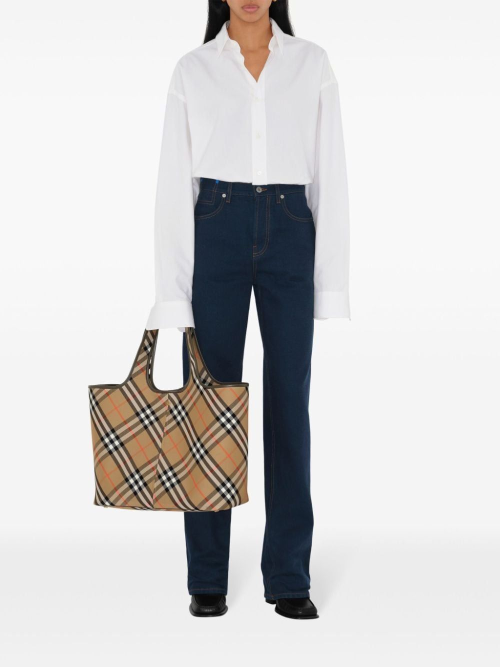 Check Medium Tote Bag