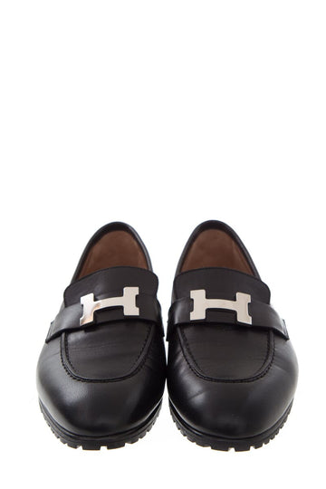 Hermès Black Loafers SZ 36