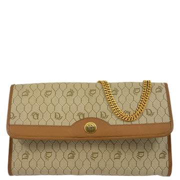 Christian Dior Beige Honeycomb Handbag