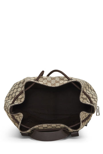 Gucci,  Original GG Canvas Drawstring Backpack, Brown
