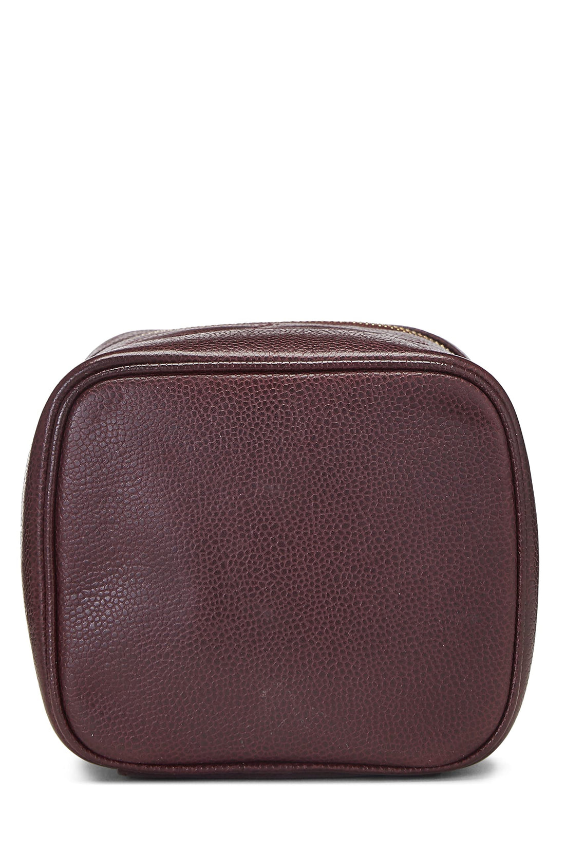 Chanel,  Burgundy Caviar Timeless Vanity, Burgundy