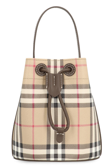 Mini Check Bucket Bag