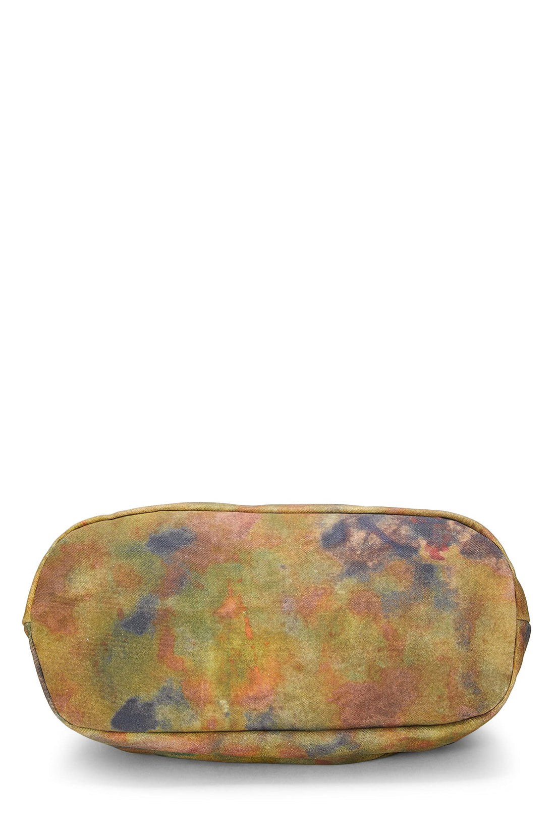Chanel,  Green Graffiti Canvas On The Pavements Bowling Bag, Green