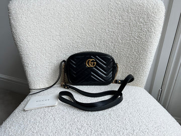 Gucci GG Black Marmont Mini Shoulder Bag (RRP £1,360)