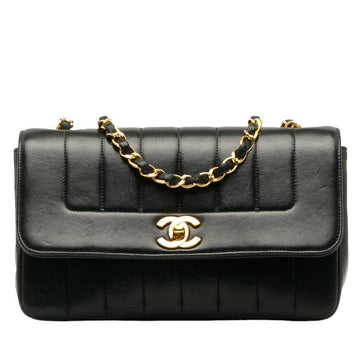 CHANEL CHANEL Mademoiselle Shoulder Bag Ram Skin Black