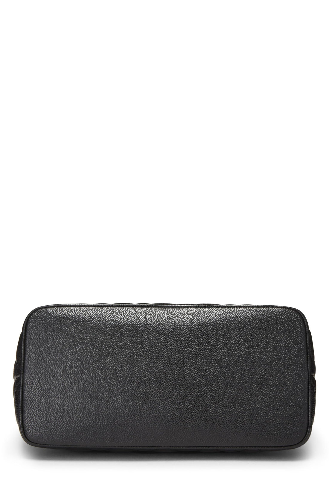 Chanel,  Black Quilted Caviar Medallion Tote, Black