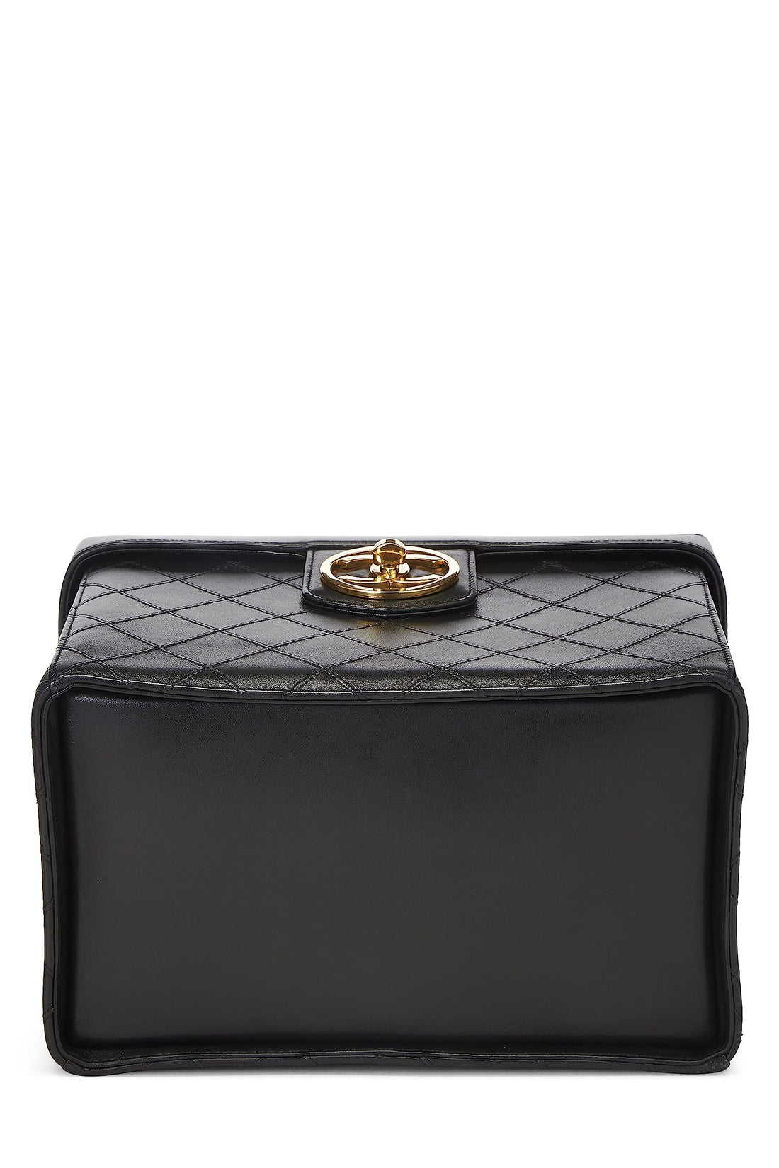 Chanel,  Black Lambskin Circle 'CC' Vanity Large, Black