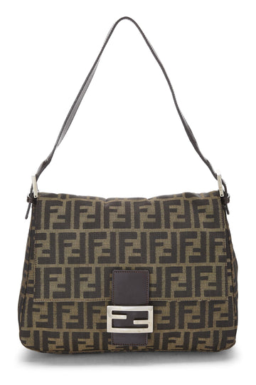 Fendi,  Brown Zucca Canvas Mama, Brown