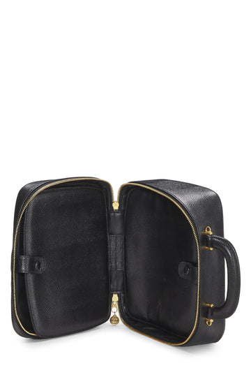 Chanel,  Black Caviar Lunch Box Vanity, Black