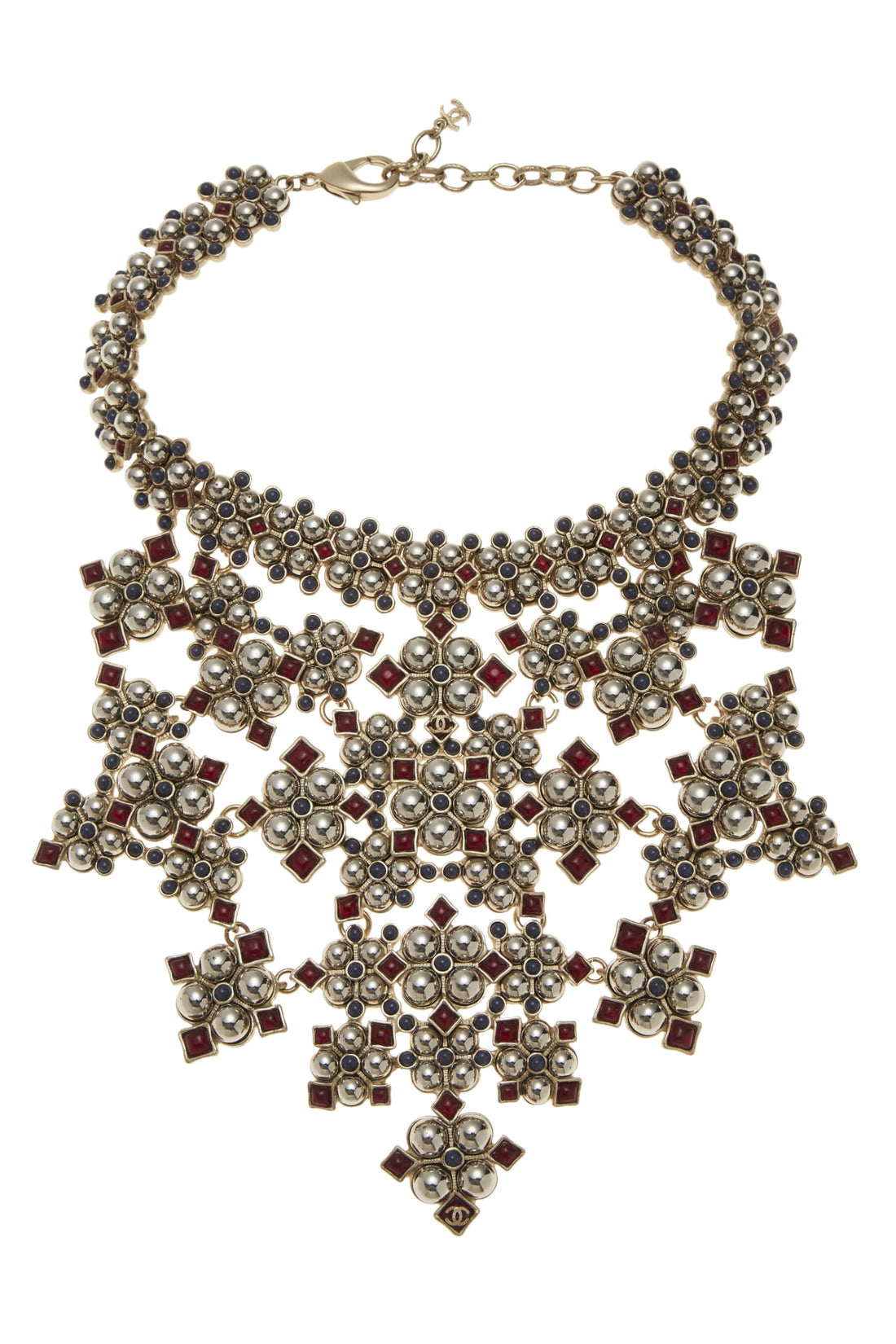 Chanel,  Multicolor Gripoix Statement Necklace, Multi