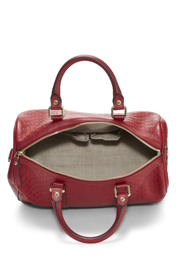 Gucci,  Red Microguccissima Leather Joy Boston, Red