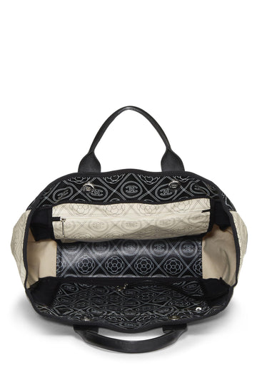 Chanel,  Black 'CC' Camellia Tote Medium, Black