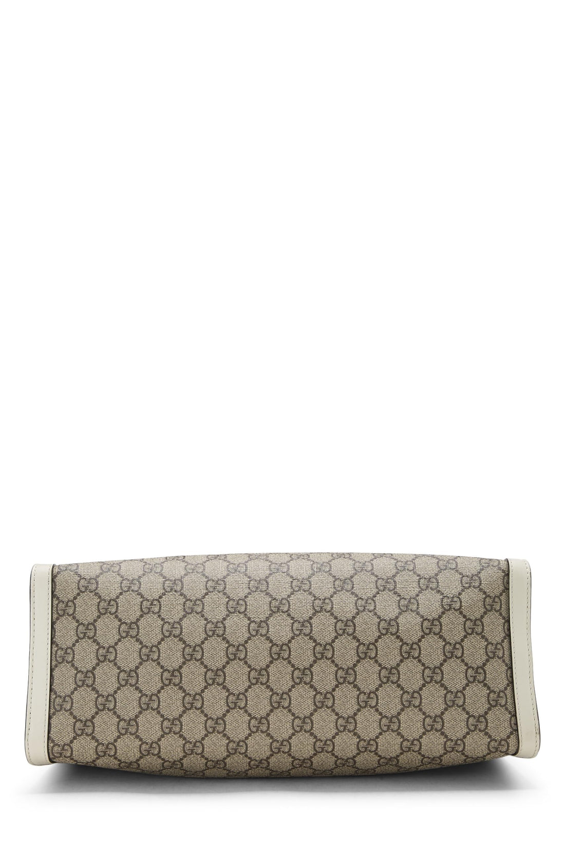 Gucci,  Cream Original GG Supreme Canvas Padlock Tote Medium, White