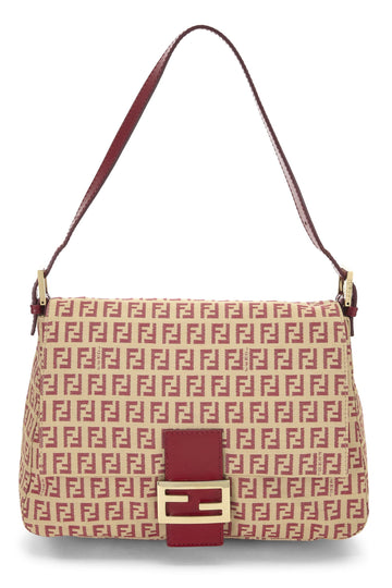 Fendi,  Red Zucchino Canvas Mama, Red