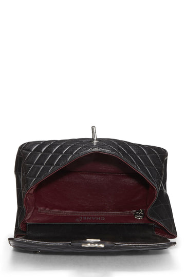 Chanel,  Black Quilted Lambskin Double Sided Flap Small, Black