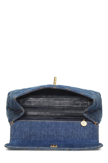 Chanel,  Blue Denim Kelly Small, Blue