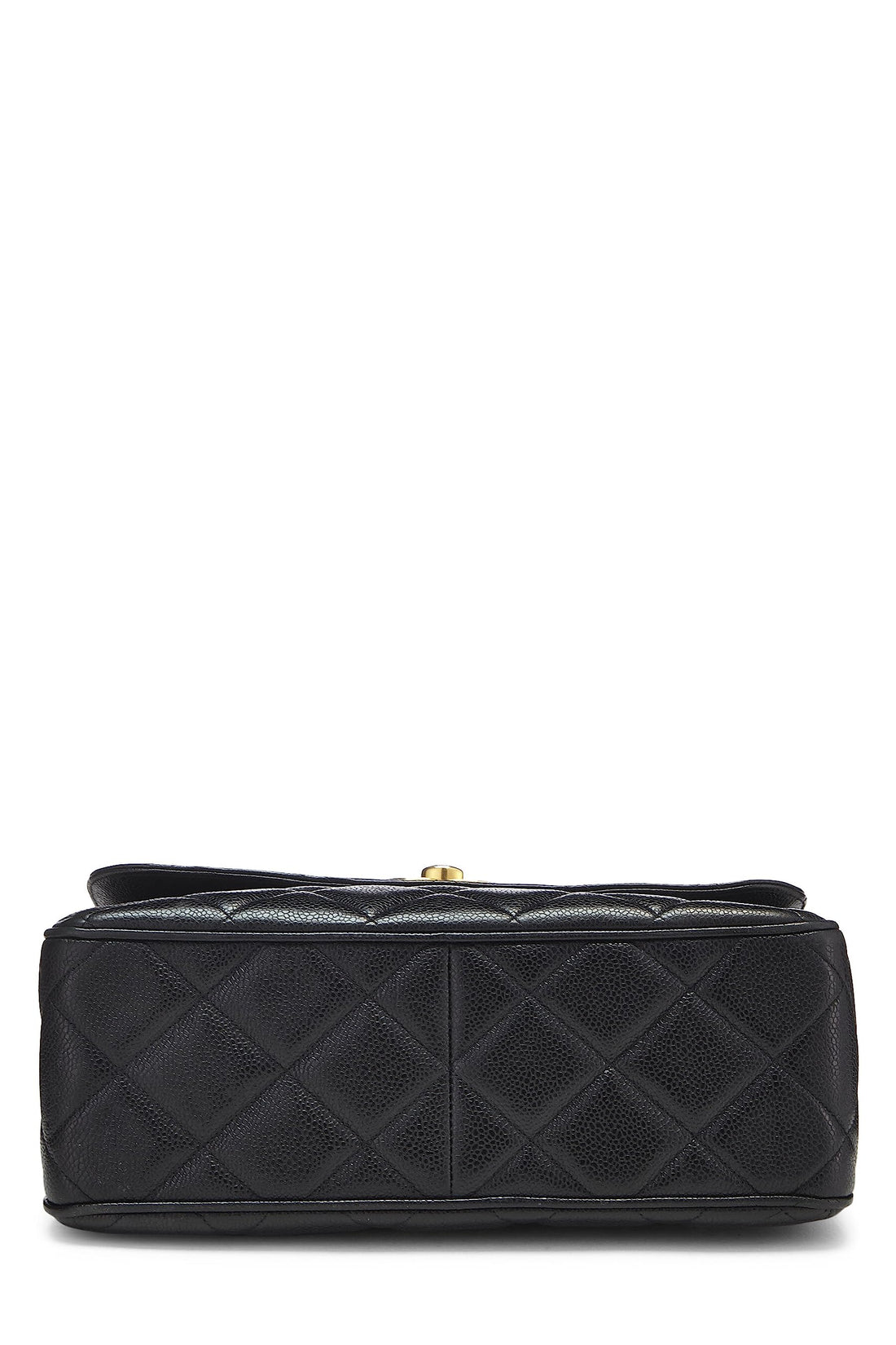 Chanel,  Black Caviar Big CC Square Flap Large, Black