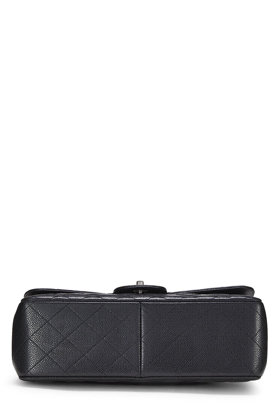 Chanel,  Black Quilted Caviar New Classic Flap Jumbo, Black