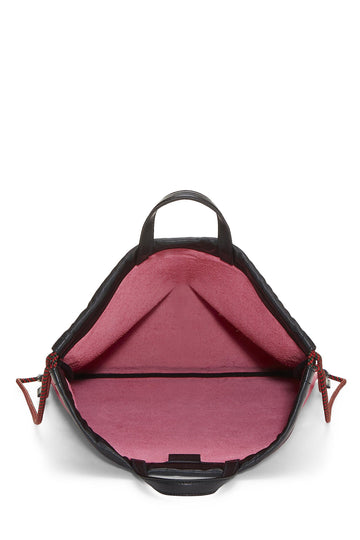 Gucci,  Pink Leather Logo Drawstring Backpack, Pink