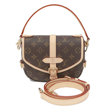 Louis Vuitton Shoulder Bag M46740/ Brown G Gold  Women  2WAY Beautiful Preservation Bag Box