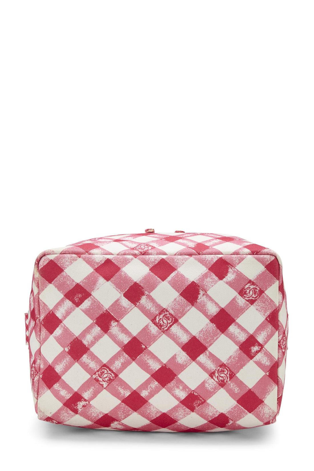 Chanel,  Pink & White Canvas Lunch Box Handbag, Multi