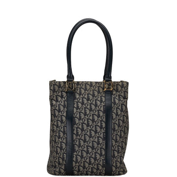 Dior Trotter Tote Bag Navy Canvas Leather  Dior