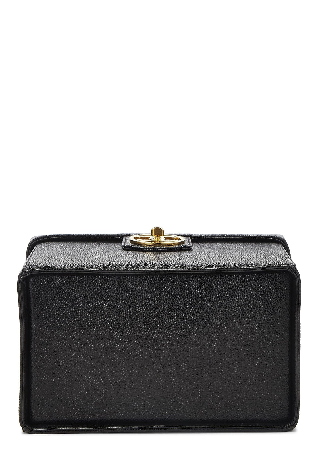 Chanel,  Black Caviar Circle 'CC' Vanity Large, Black