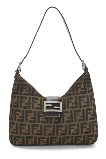 Fendi,  Brown Zucca Canvas Shoulder Bag, Brown