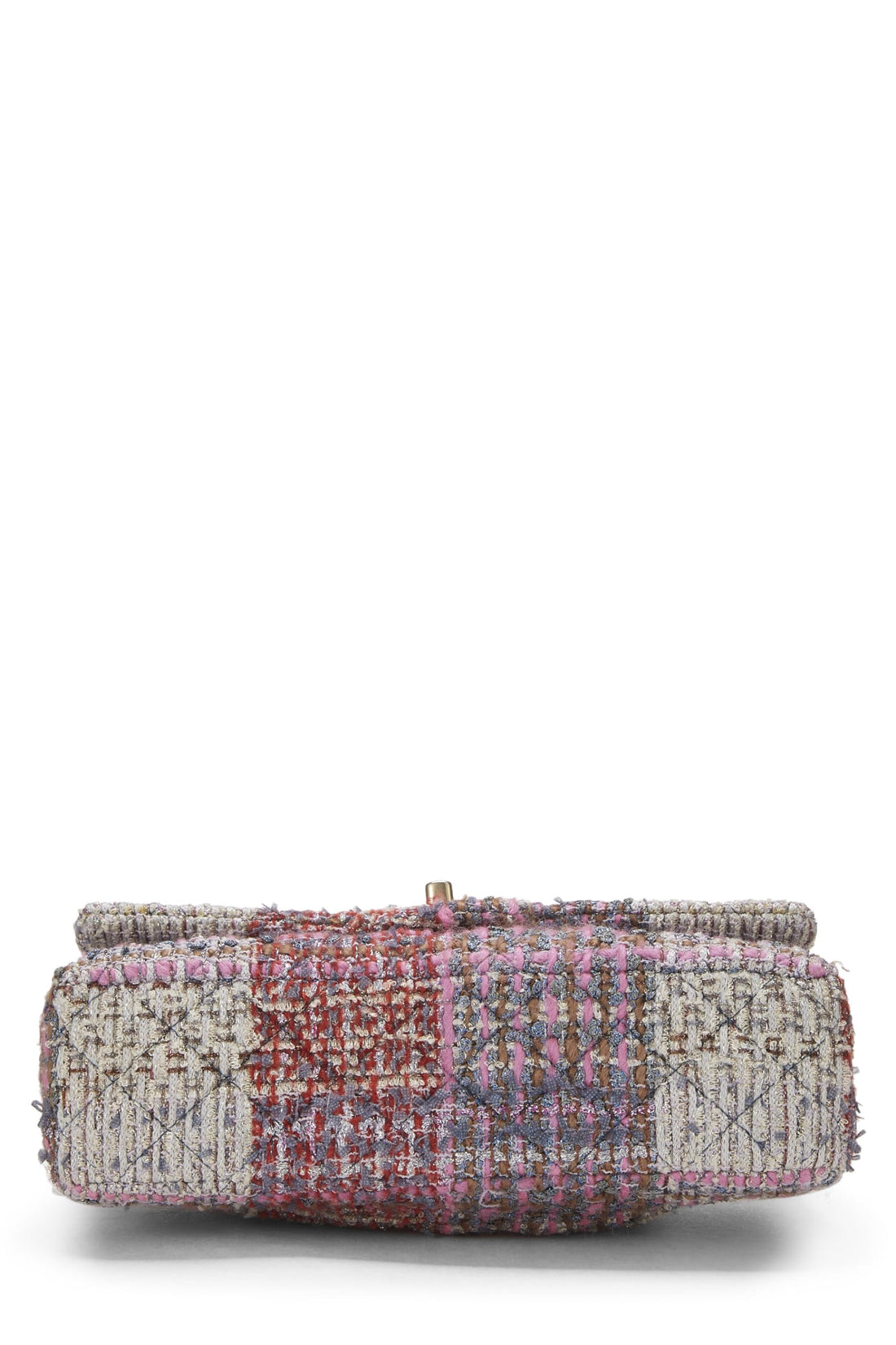 Chanel,  Multicolor Paneled Tweed Classic Double Flap Medium, Multi