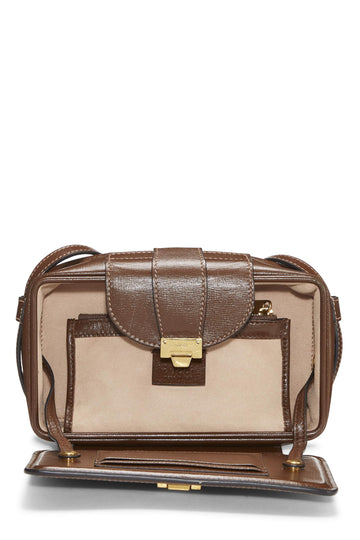 Gucci,  Original GG Supreme Canvas Clasp Closure Bag Mini, Brown