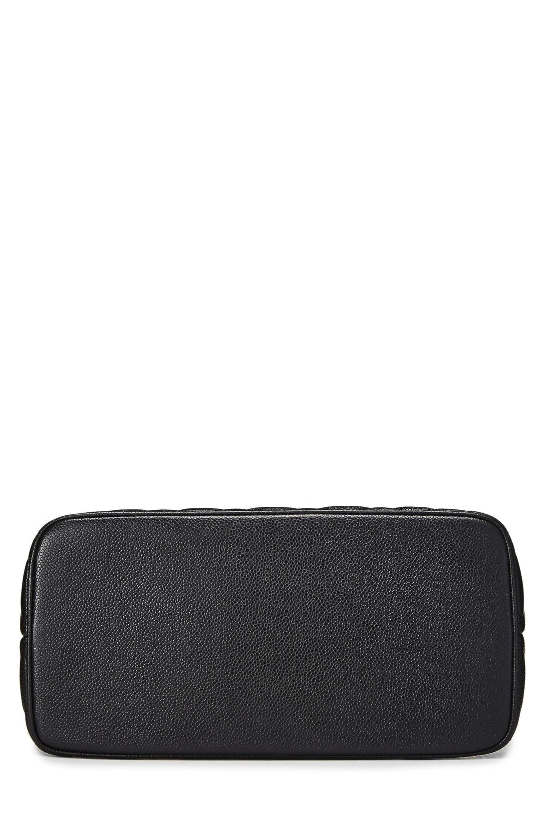 Chanel,  Black Quilted Caviar Medallion Tote, Black