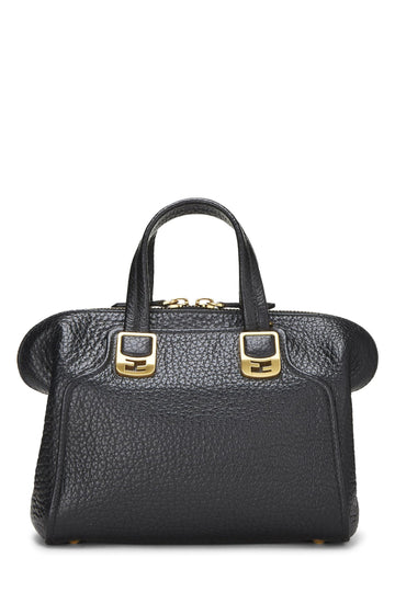 Fendi,  Black Leather Chameleon Small, Black