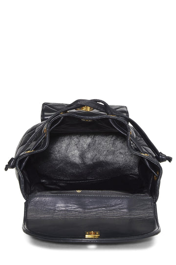 Chanel,  Black Quilted Lambskin 'CC' Classic Backpack Small, Black