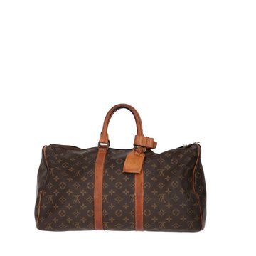 Louis Vuitton Brown Monogram Canvas Travel Bag - '80s