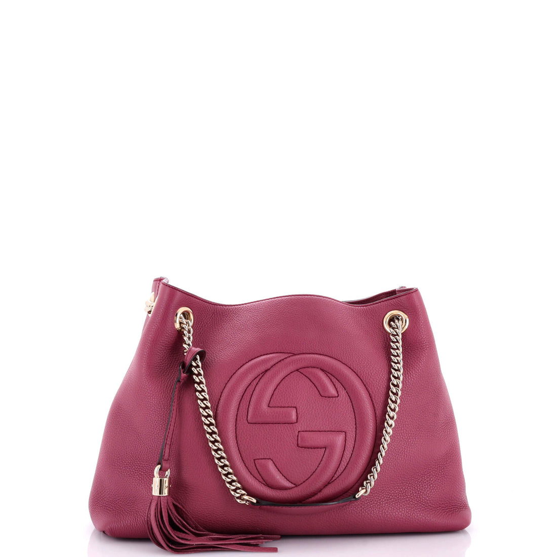 Soho Chain Strap Shoulder Bag Leather Medium