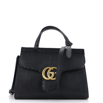 GG Marmont Top Handle Bag Leather Mini