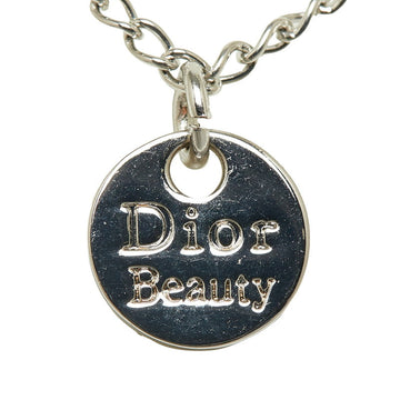 Dior 3 series chain ribbon necklace silver metal ladies Dior