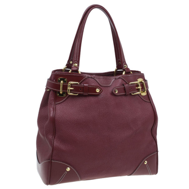 Louis Vuitton Red Suhali Leather Le Majestueux Tote