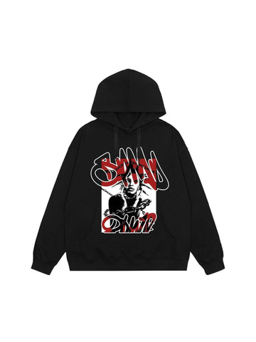 Makersluxe High Street Hip-Hop Print Hoodie